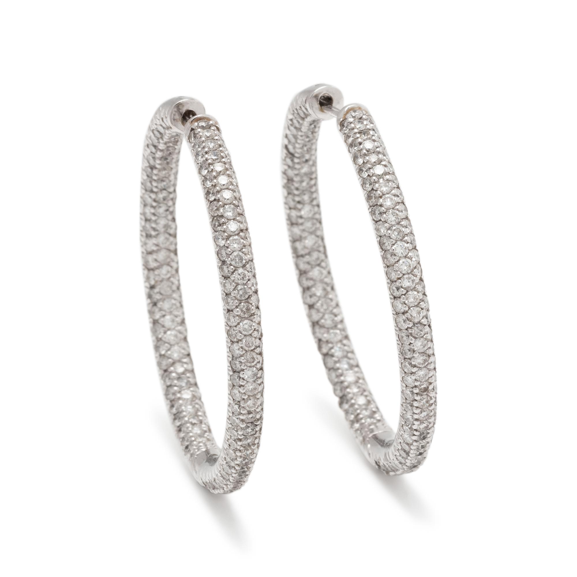 DIAMOND HOOP EARRINGS