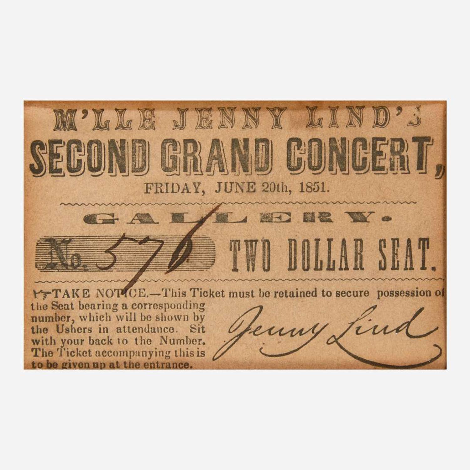 [Americana] [Booth, Edwin, and Jenny Lind] Group of 4 Items