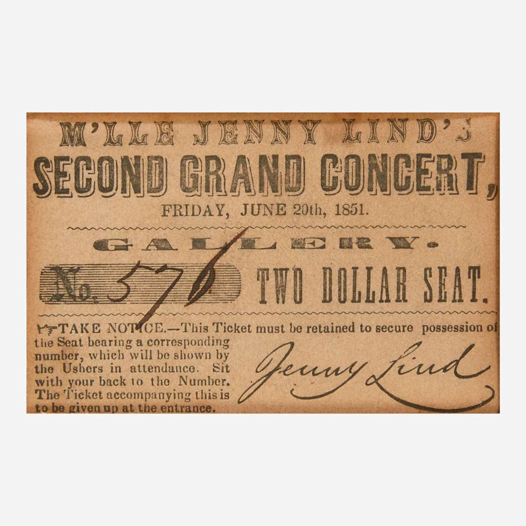 [Americana] [Booth, Edwin, and Jenny Lind] Group of 4 Items