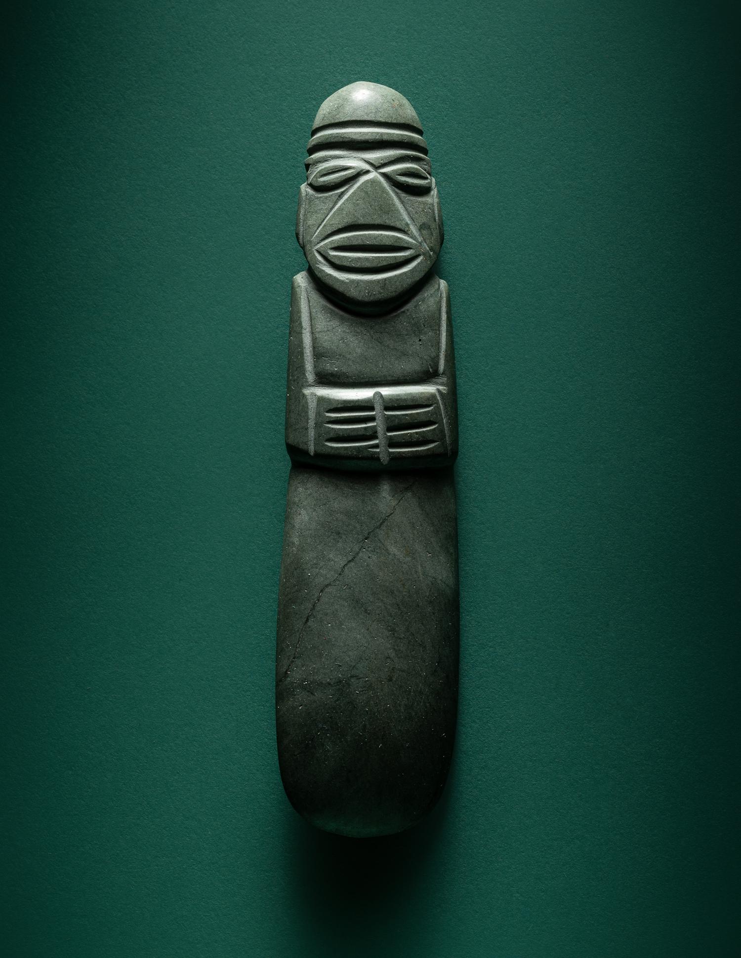 A Costa Rican Stone Axe-God Pendant