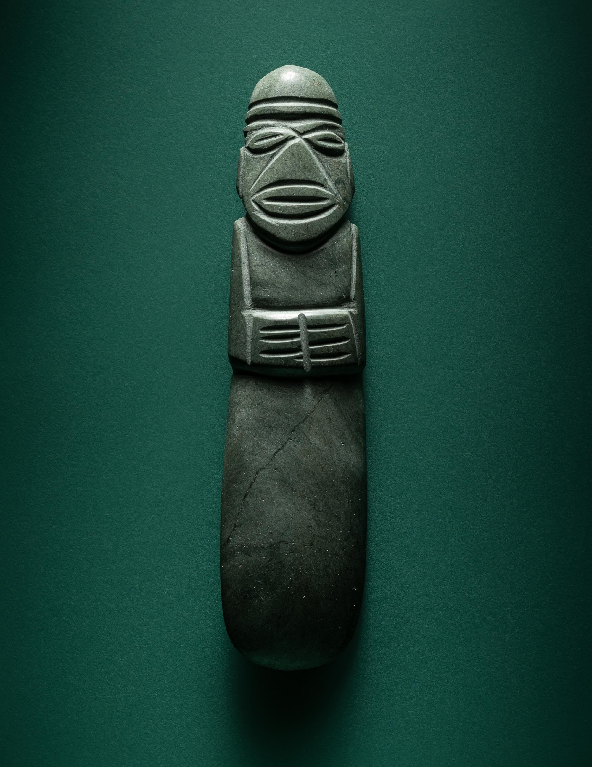 A Costa Rican Stone Axe-God Pendant