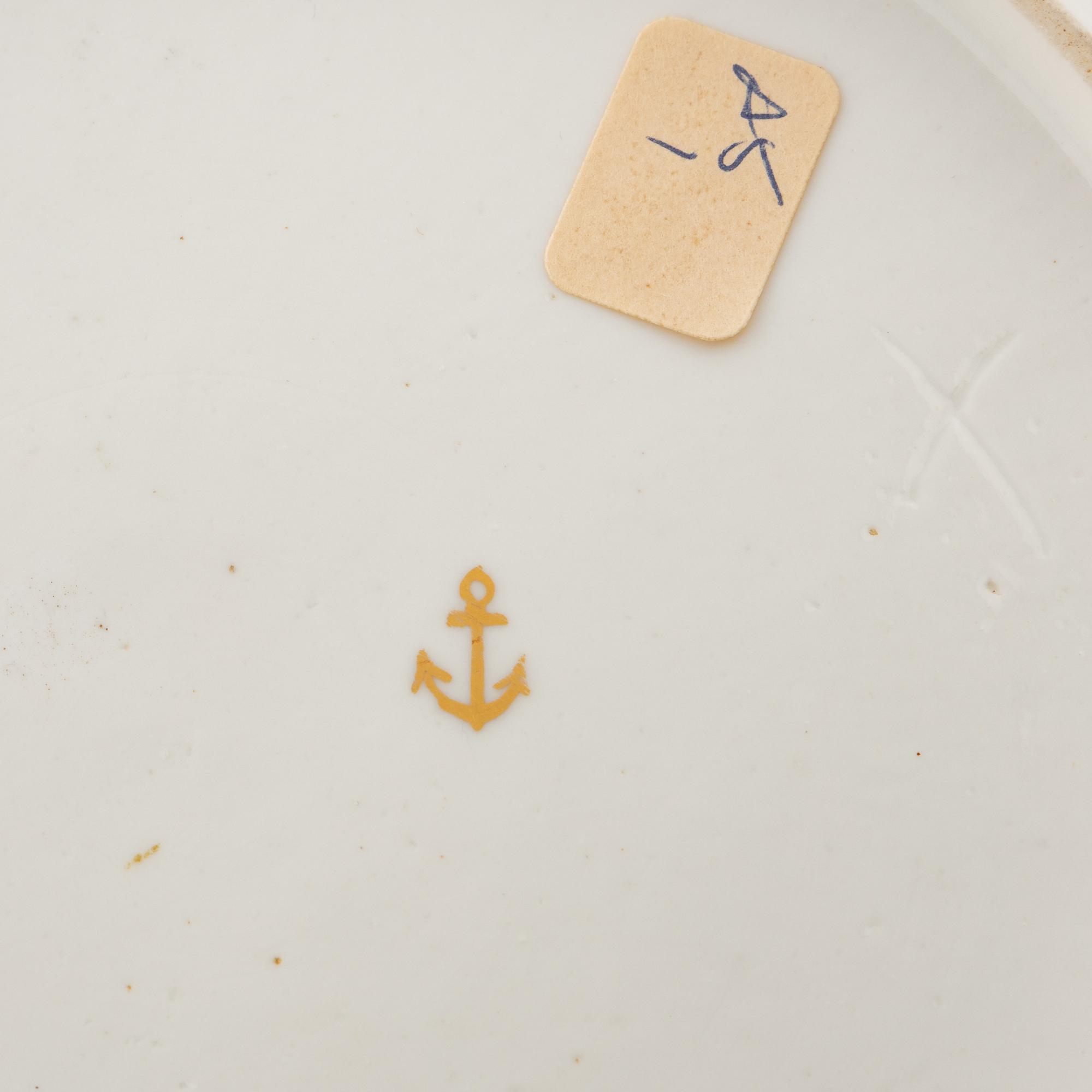 A Pair of Chelsea Porcelain Dishes