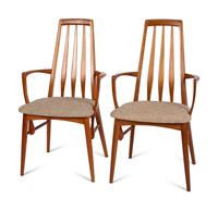 A Set of Eight Niels Koefoed Eva Dining Chairs