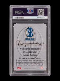 A 1996 Score Board Basketball Autographs Silver Kobe Bryant Signed Rookie Basketball Card No. 15 (PSA Authentic),