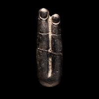 An Egyptian Stone Two-Finger Amulet