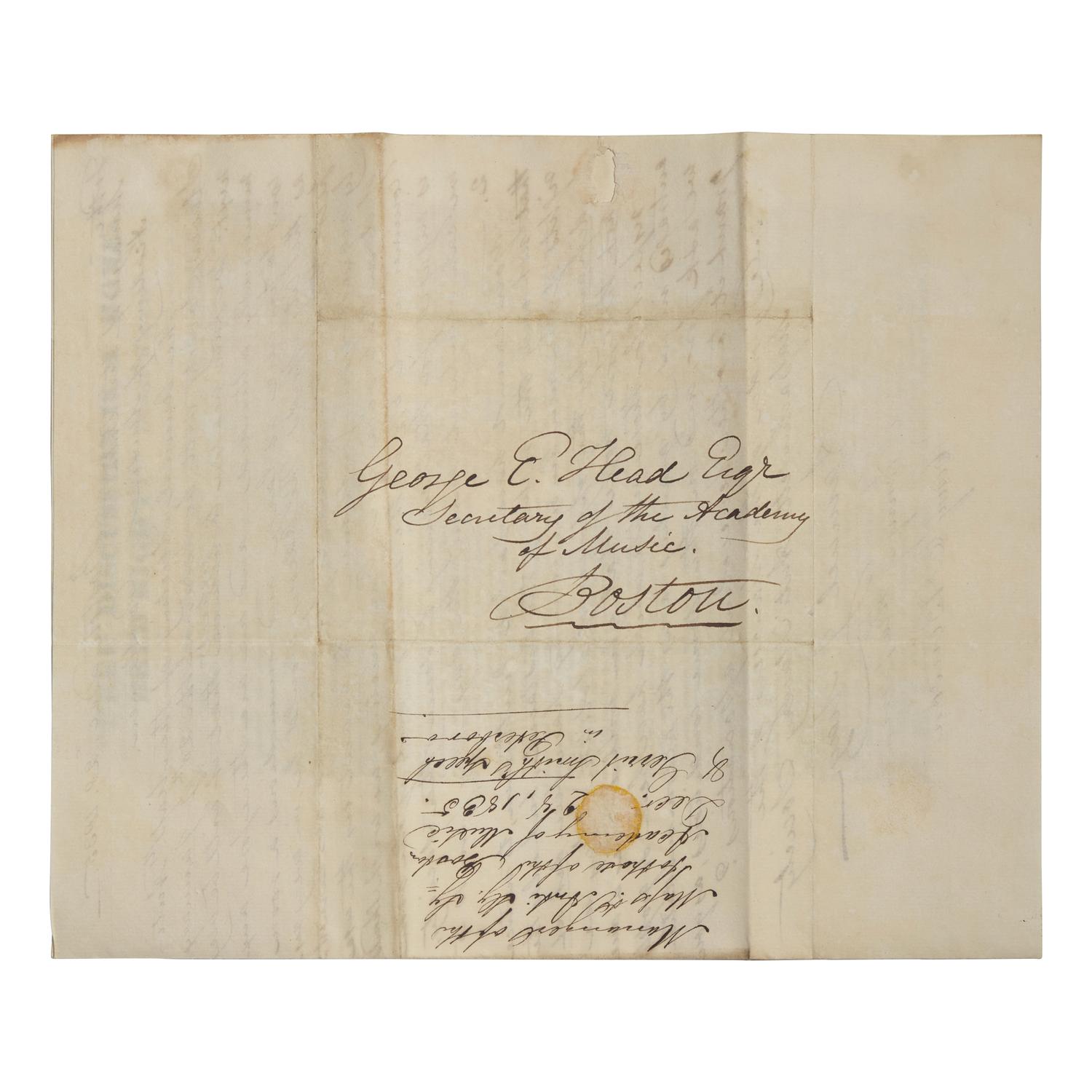 [African-Americana] May, Rev. Samuel J. Autograph Letter, signed on Verso of a Printed Circular