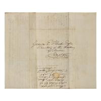 [African-Americana] May, Rev. Samuel J. Autograph Letter, signed on Verso of a Printed Circular