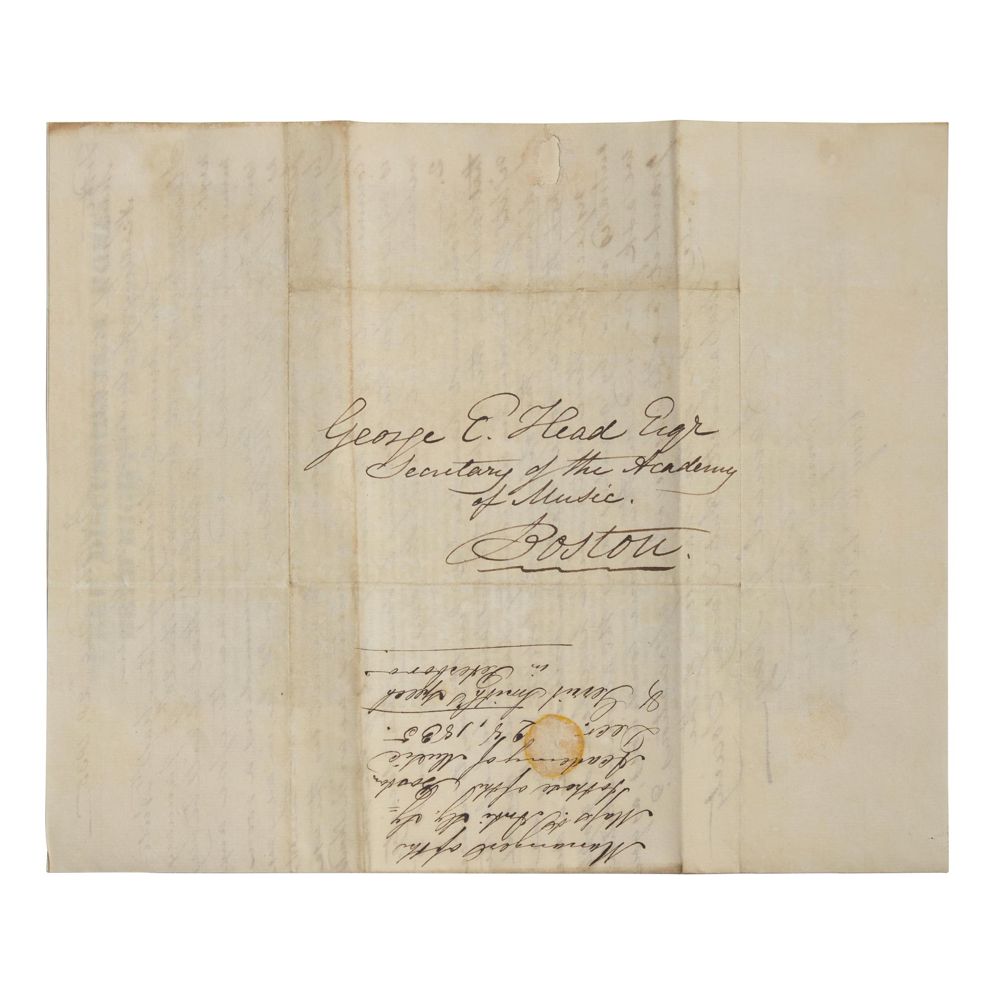 [African-Americana] May, Rev. Samuel J. Autograph Letter, signed on Verso of a Printed Circular