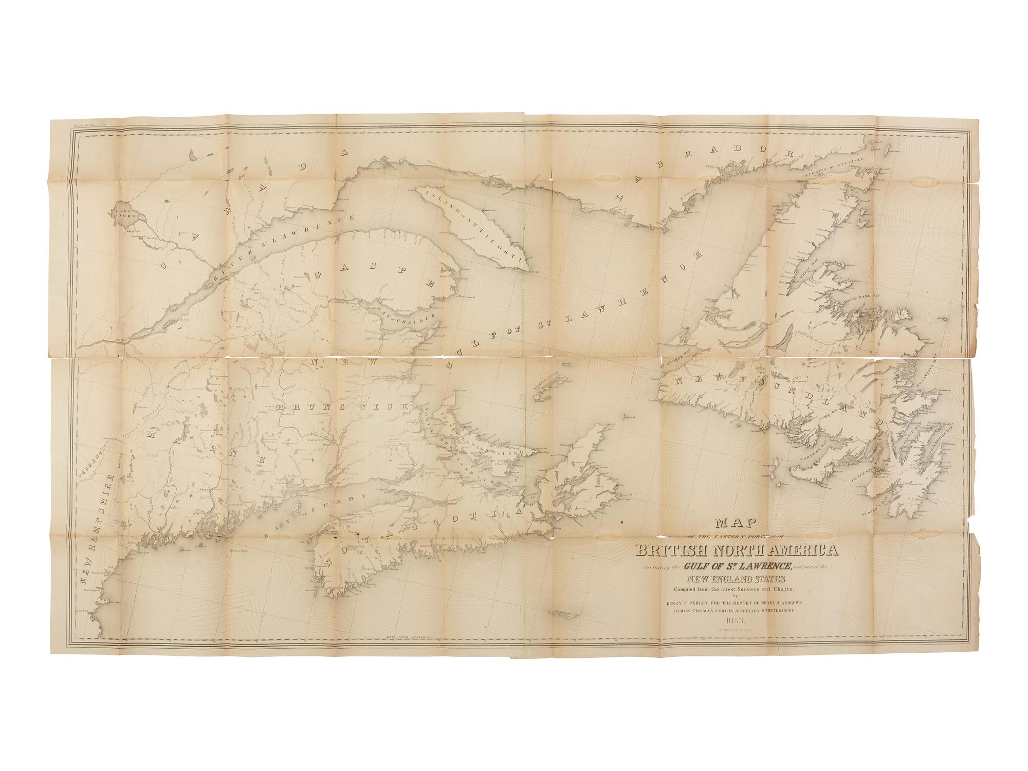 [MAPS & ATLASES]. "Maps. Andrews Report." [ With: ] "Maps. Gibbon's Report."