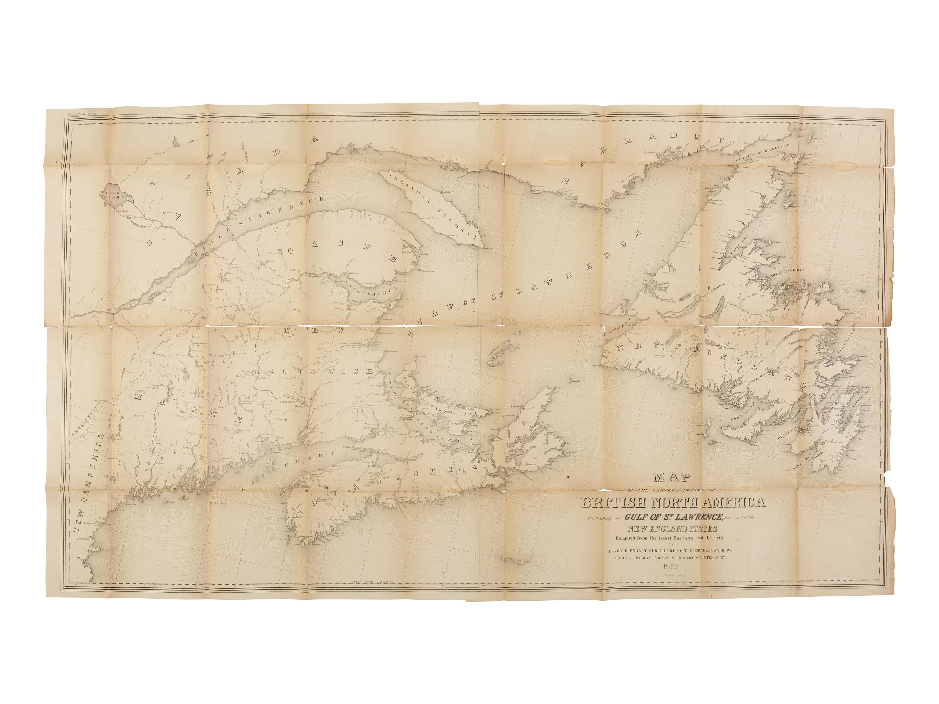 [MAPS & ATLASES]. "Maps. Andrews Report." [ With: ] "Maps. Gibbon's Report."