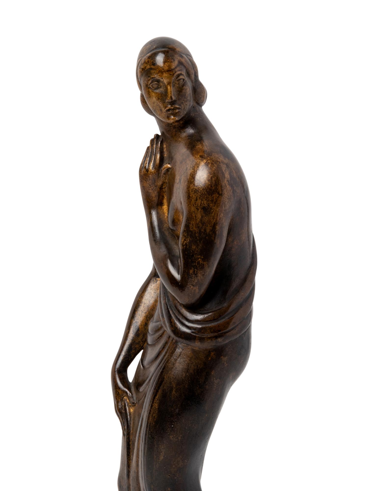 Pudeur (Draped Figure , Standing Woman) [LF 18] model circa 1915-17, cast circa 1917-20