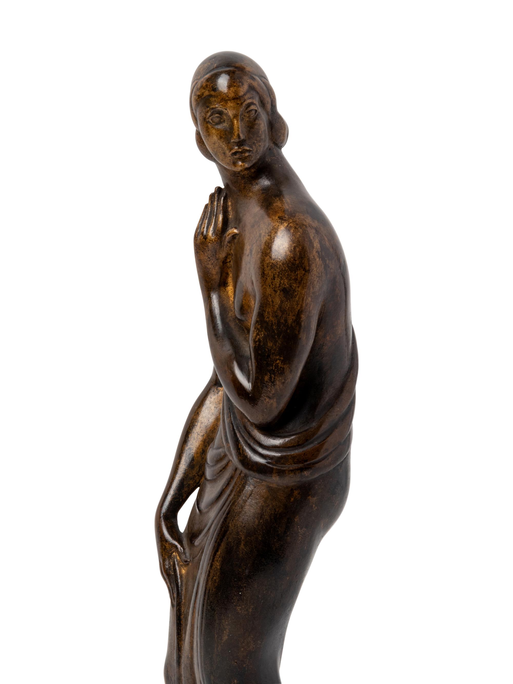 Pudeur (Draped Figure , Standing Woman) [LF 18] model circa 1915-17, cast circa 1917-20