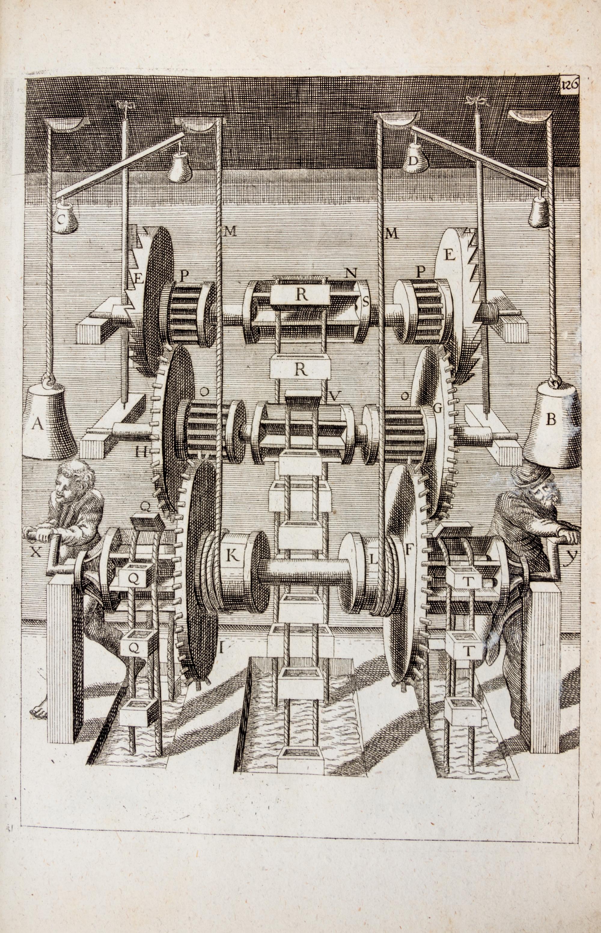 (ENGINEERING) BOCKLER, GEORGES ANDREAS. Theatrum machinarum novum. Nuremberg, 1673. Second edition.