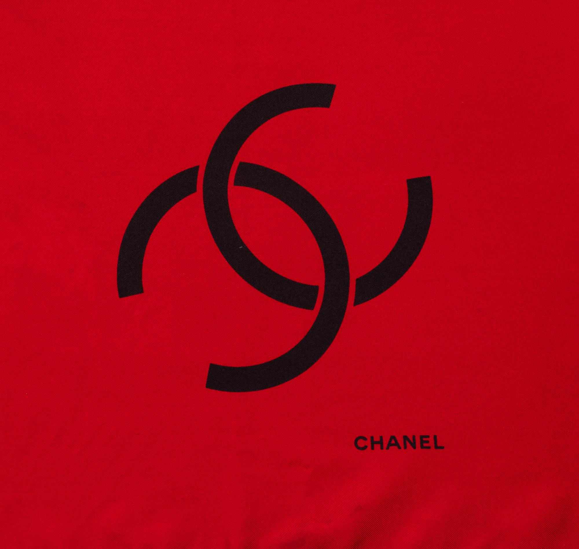 Chanel Silk Scarf, 1980-90s