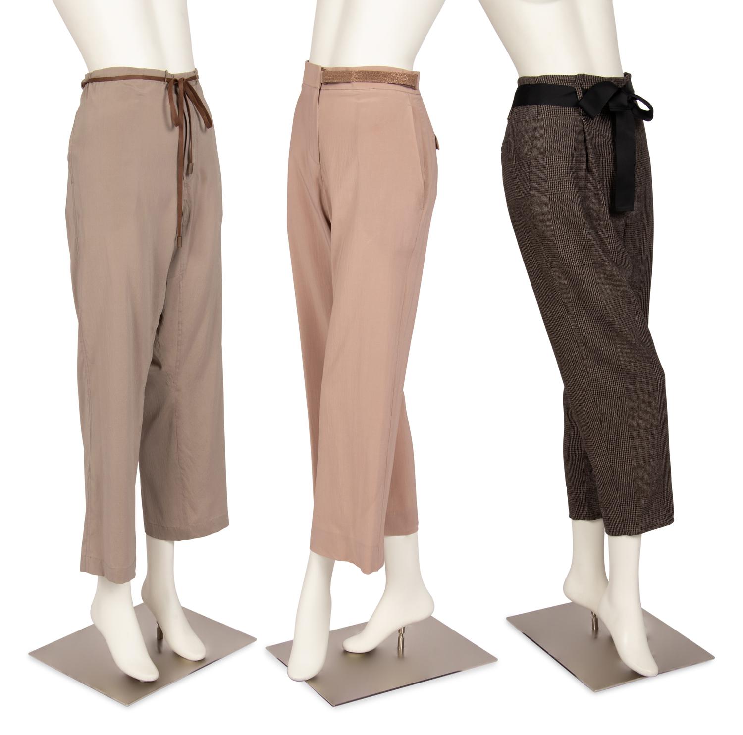 Three Brown Brunello Cucinelli Pants, 2015-20