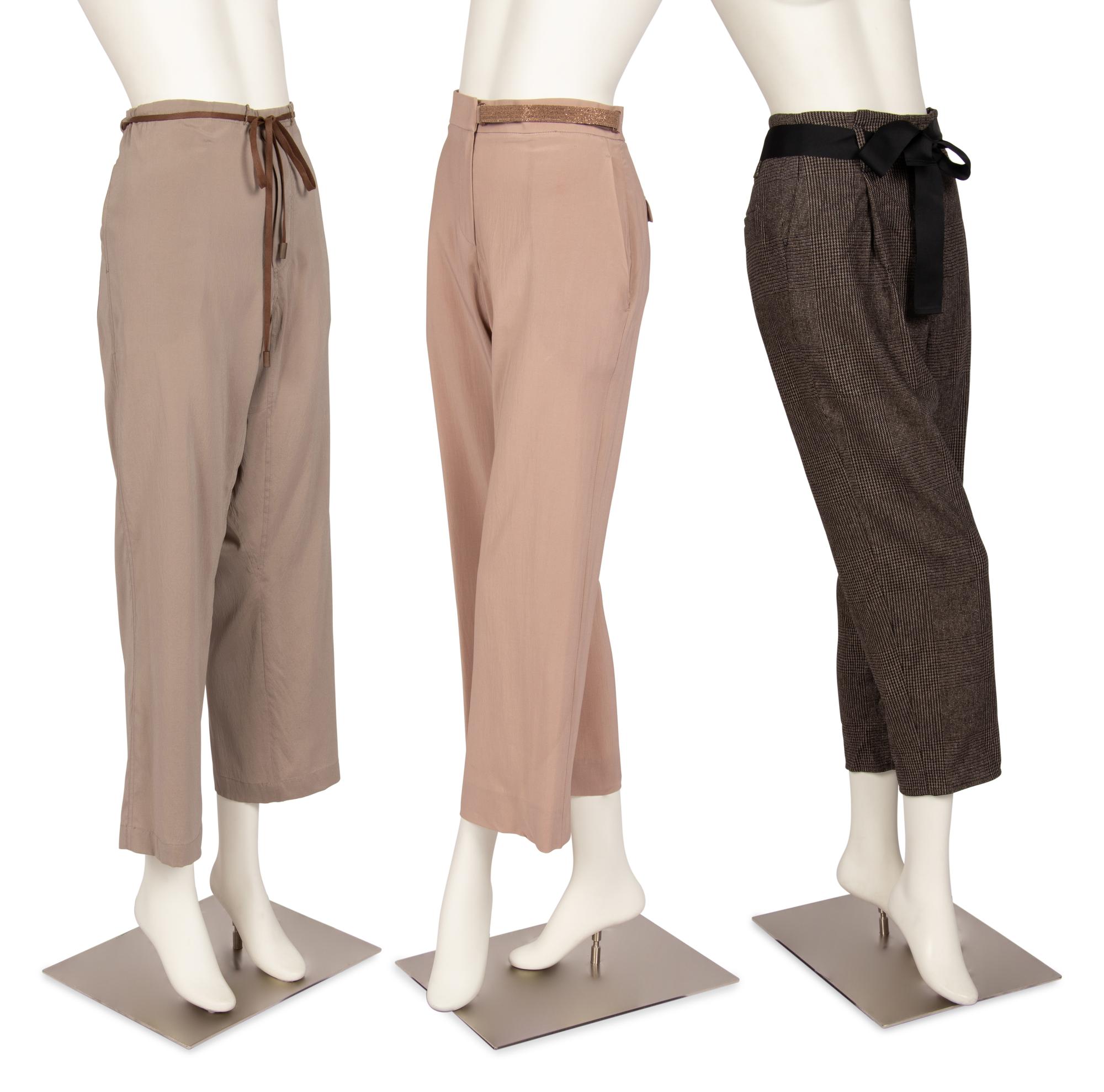 Three Brown Brunello Cucinelli Pants, 2015-20