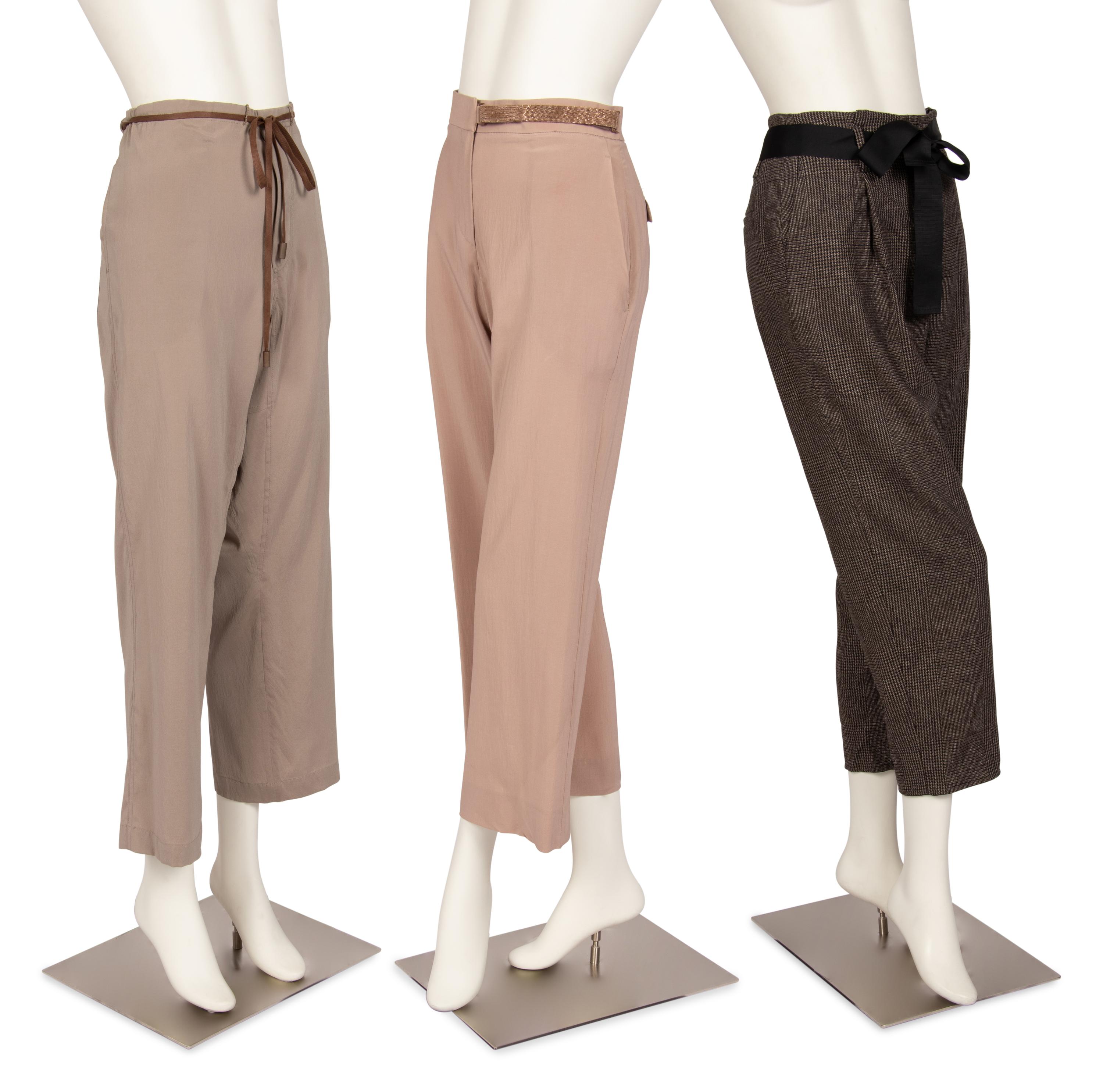 Three Brown Brunello Cucinelli Pants, 2015-20