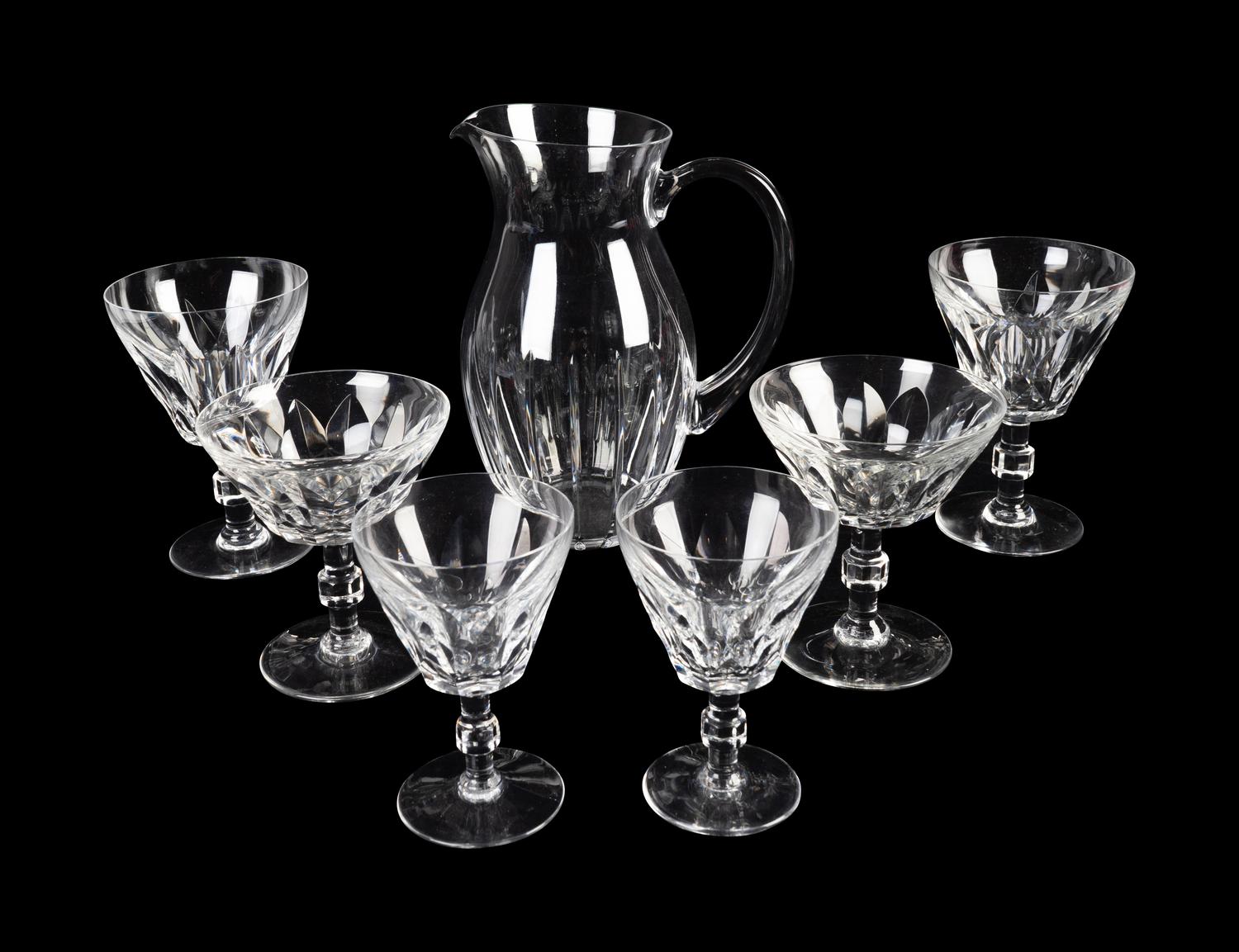 A Baccarat Glass Partial Stemware Service in the Caracas Pattern — 20TH CENTURY