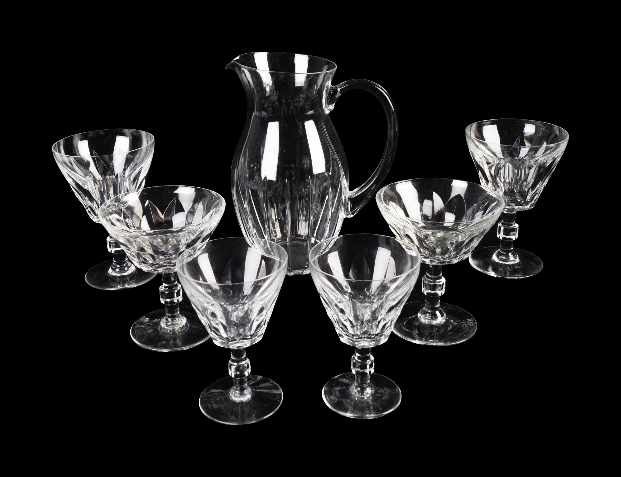 A Baccarat Glass Partial Stemware Service in the Caracas Pattern — 20TH CENTURY