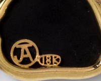 An 18 Karat Yellow Gold, Diamond and Black Onyx Necklace, Jorge Adeler,