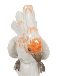 A Pair of Meissen Porcelain Cockatoos