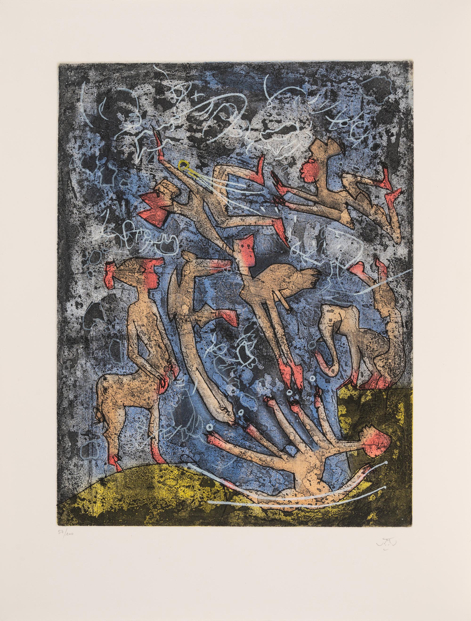 L'Ame du Tarot de Theleme (complete portfolio with blue cloth case)
