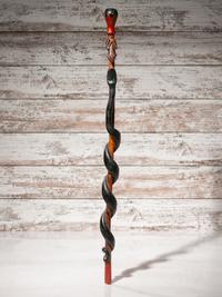 Sioux Carved Zoomorphic Staff