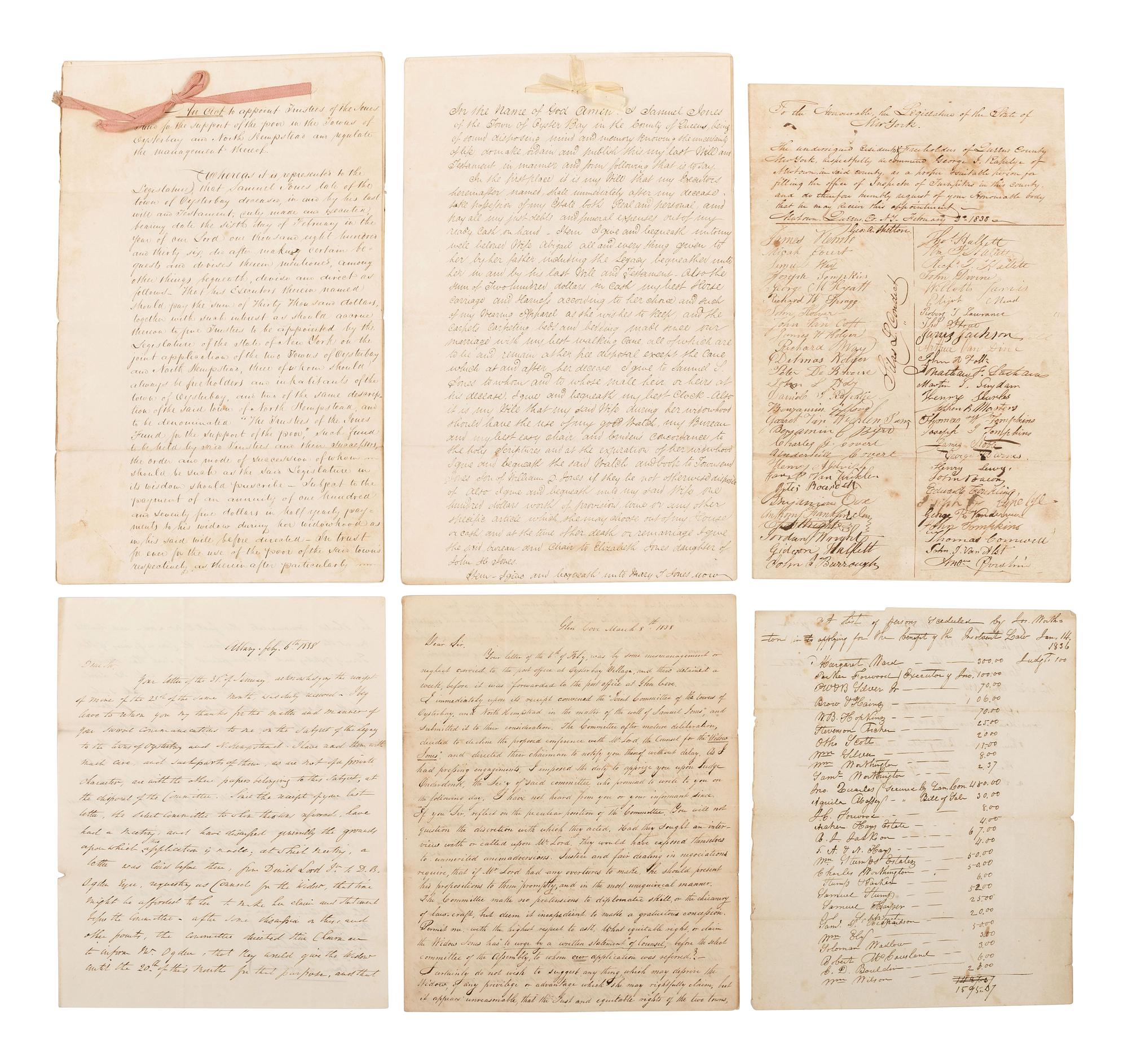 [CIVIL WAR] -- [ARIZONA TERRITORY]. KING, Governor John A. (1788-1867). Papers of New York Governor John A. King, including correspondence related to New York politics, Kansas, the Civil War, and the newly established Arizona Territory.