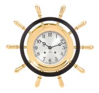 A Chelsea Brass Ship's Bell Clock Diameter 14 3/8 inches.