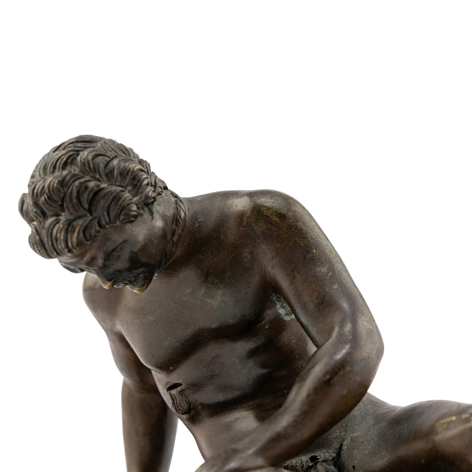 A Grand Tour Bronze Figure of The Dying Gaul