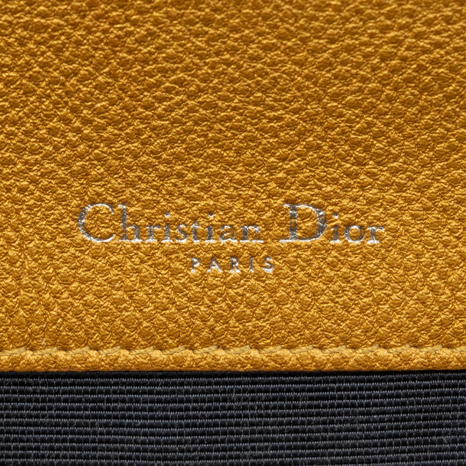 CHRISTIAN DIOR, METALLIC DIORAMA FLAP BAG & WALLET