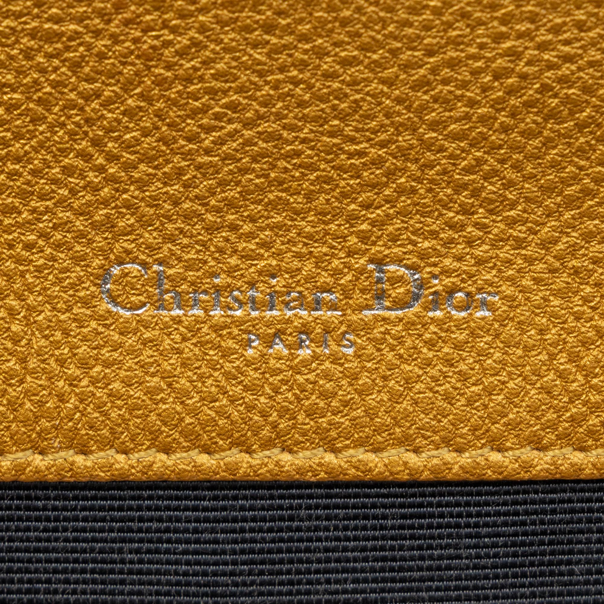 CHRISTIAN DIOR, METALLIC DIORAMA FLAP BAG & WALLET
