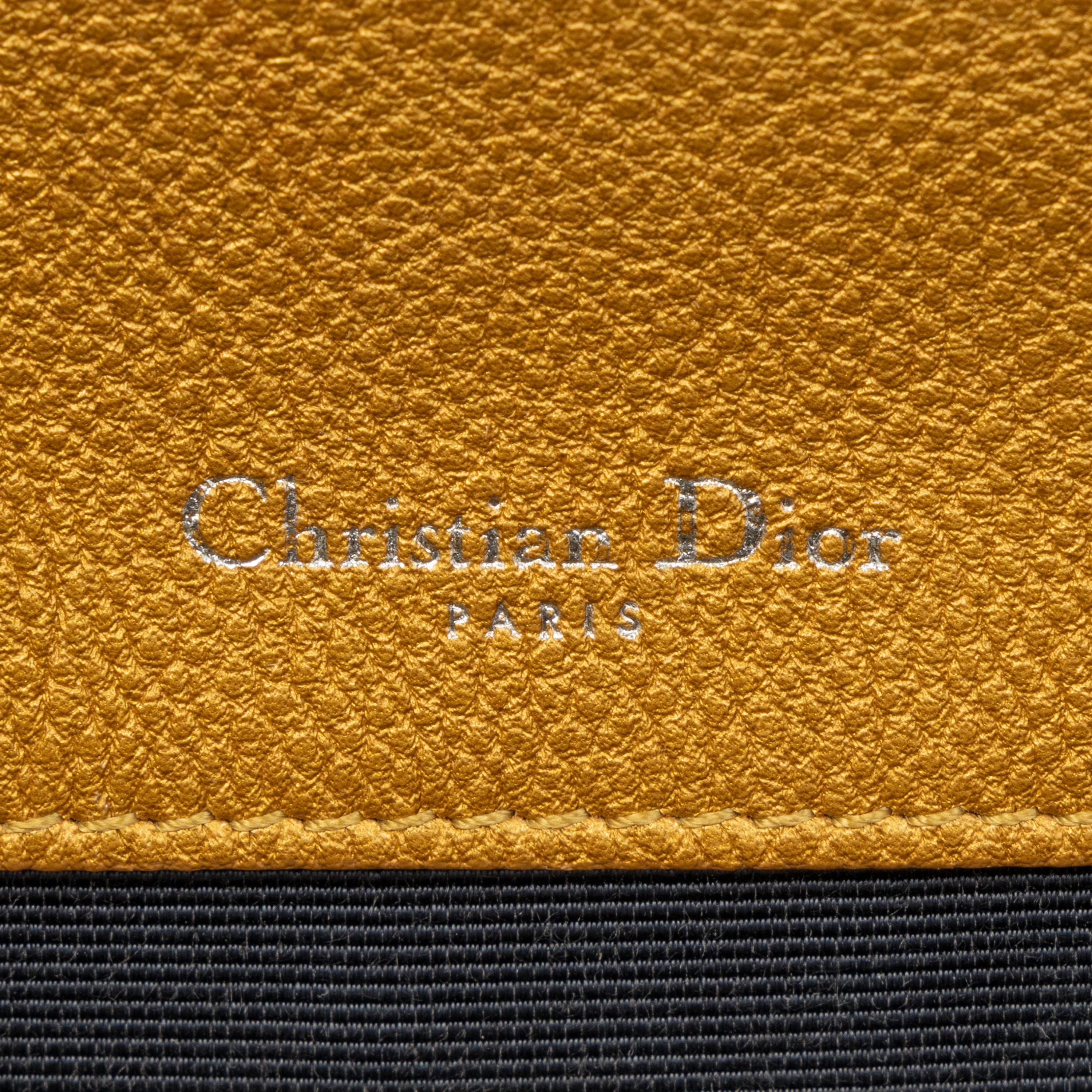 CHRISTIAN DIOR, METALLIC DIORAMA FLAP BAG & WALLET