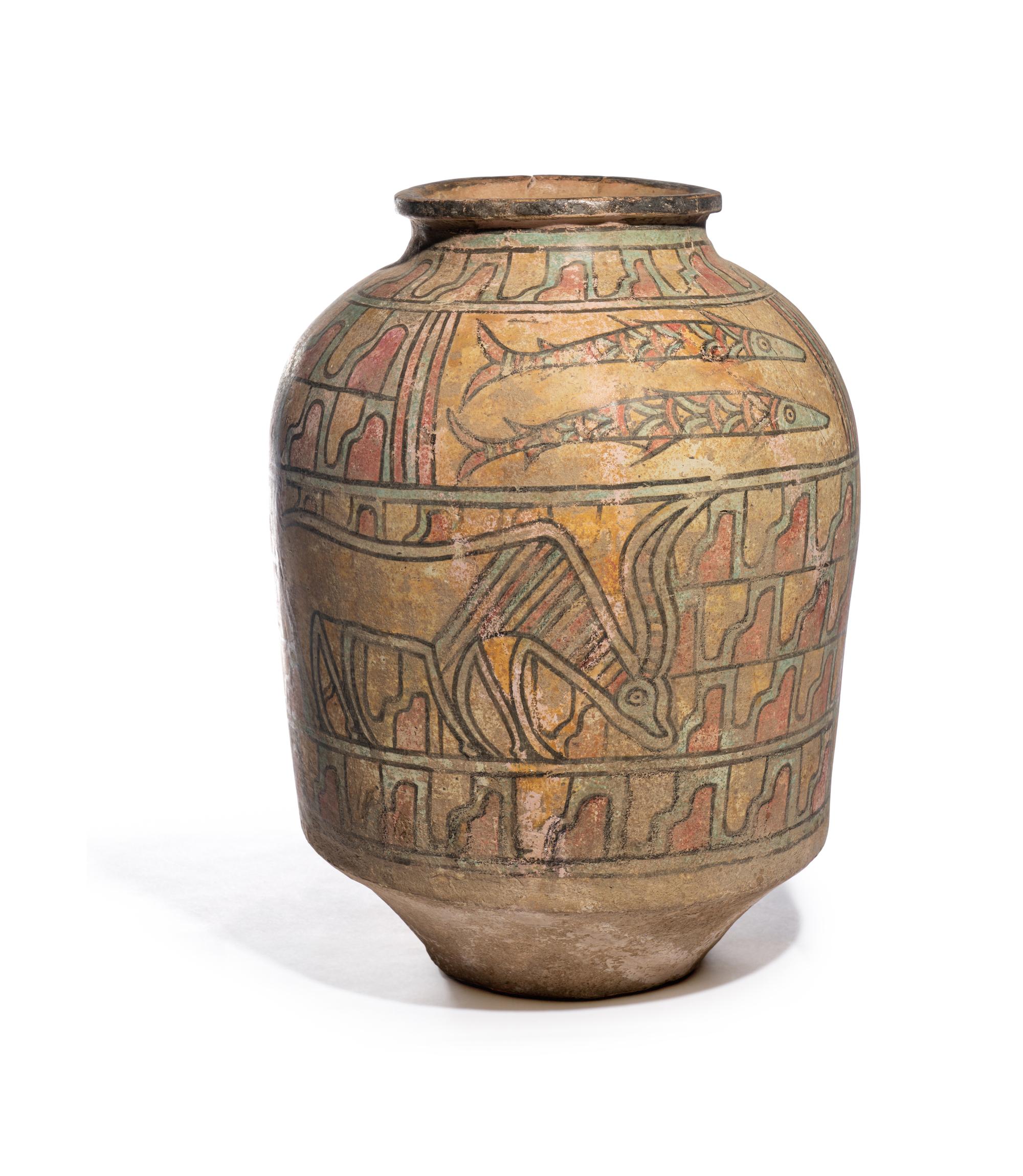 An Indus Valley Polychrome Pottery Jar