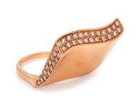 An 18 Karat Rose Gold and Diamond Ring,