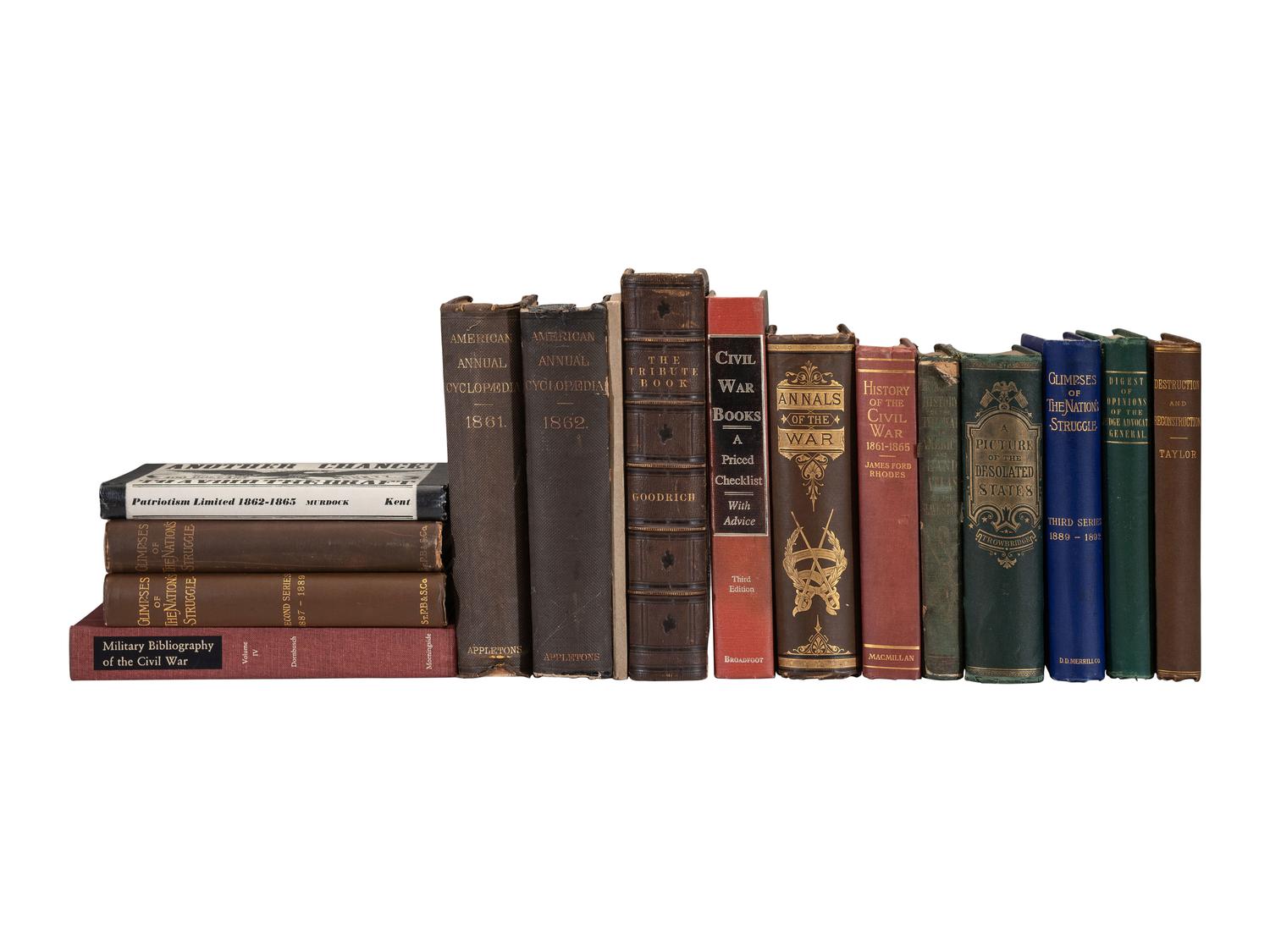 [CIVIL WAR]. General histories of the Civil War in 28 volumes.