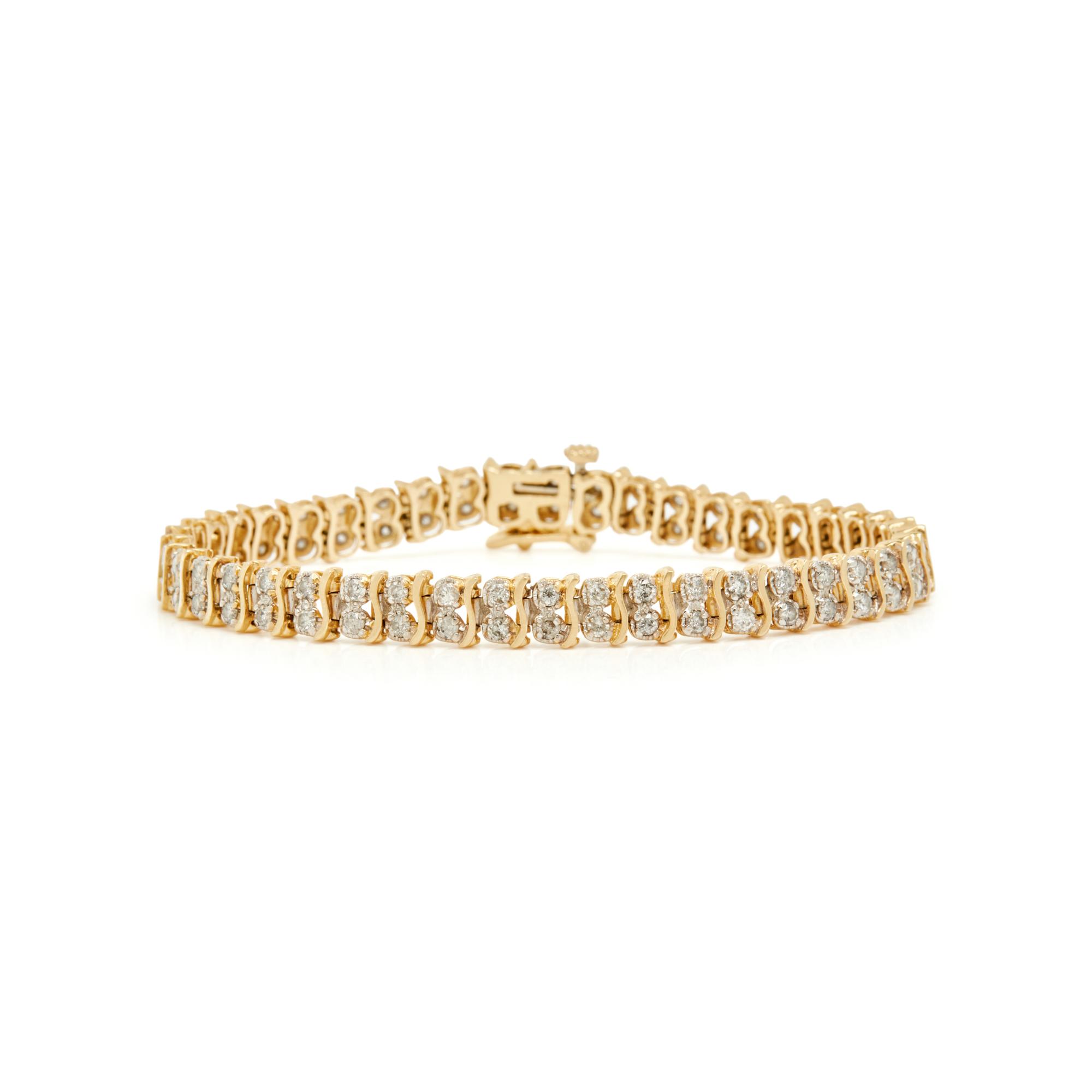 YELLOW GOLD AND DIAMOND BRACELET