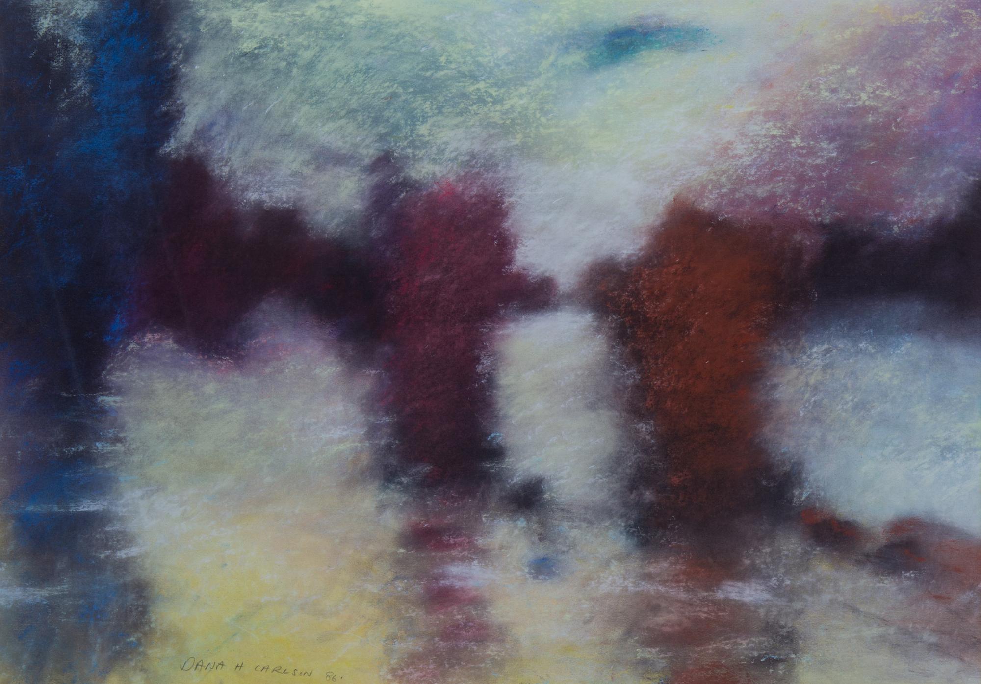 Dana H. Carlson, (American, 20th century), Abstract, 1989