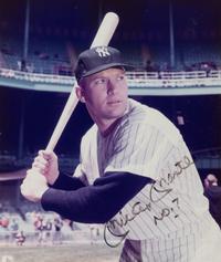 A Mickey Mantle Signed Autograph Photo With No. 7 Inscription (Beckett Authentication Services)