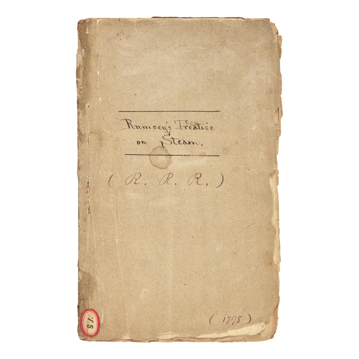 [Travel & Exploration] Rumsey, James. A Short Treatise on the Application of Steam, Whereby is Clearly Shewn, From Actual Experiments, That Steam May be Applied to Propel Boats or Vessels...