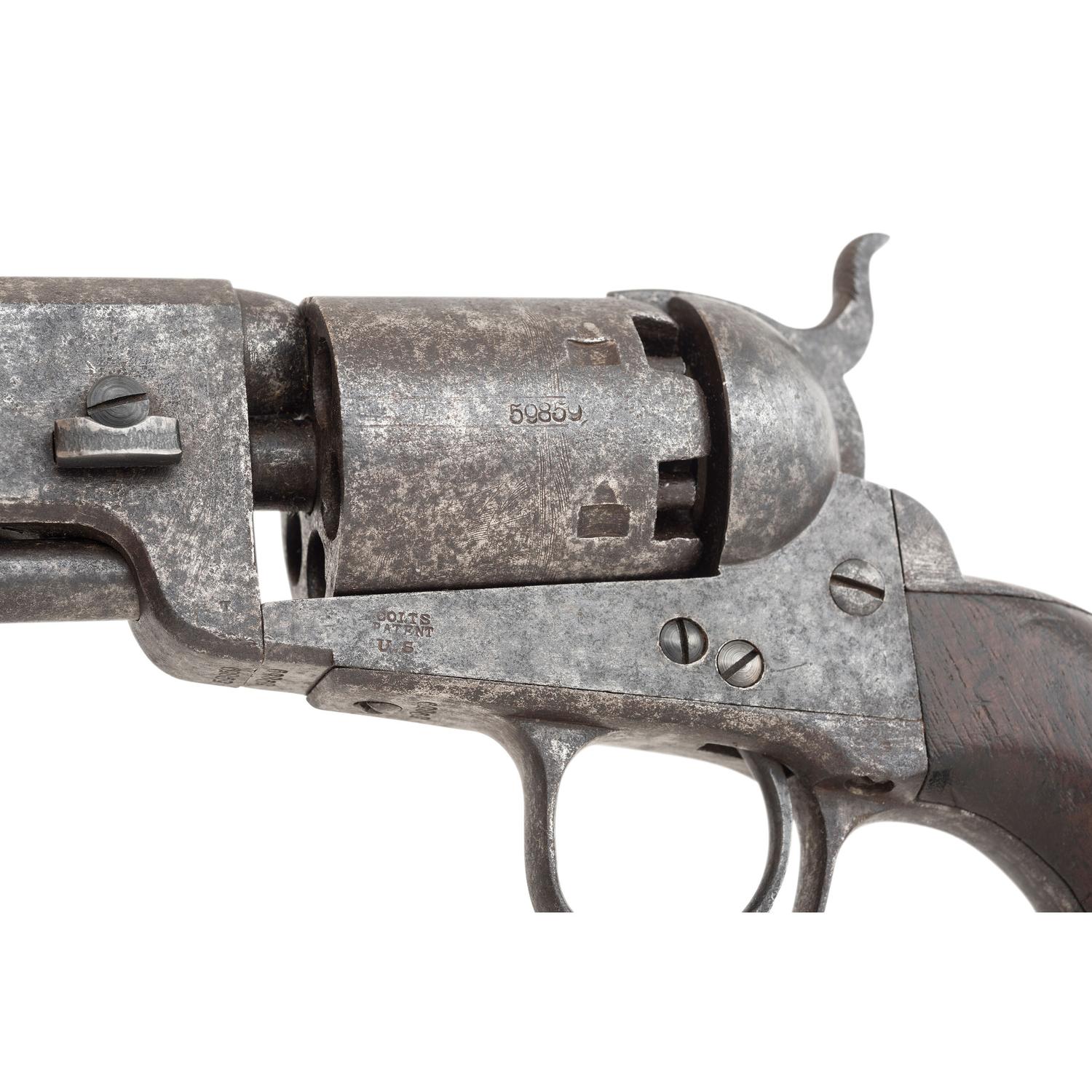 USN Colt Model 1851 "Navy-Navy" Percussion Revolver Delivered to the Boston Navy Yard