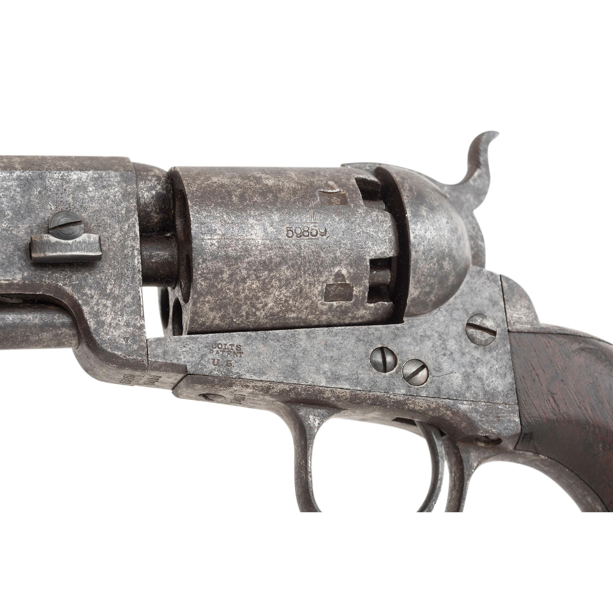 USN Colt Model 1851 "Navy-Navy" Percussion Revolver Delivered to the Boston Navy Yard