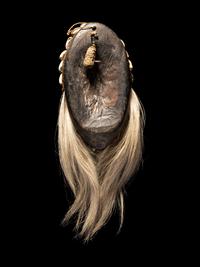 A Dan Wood Mask with a Baboon Fur Beard