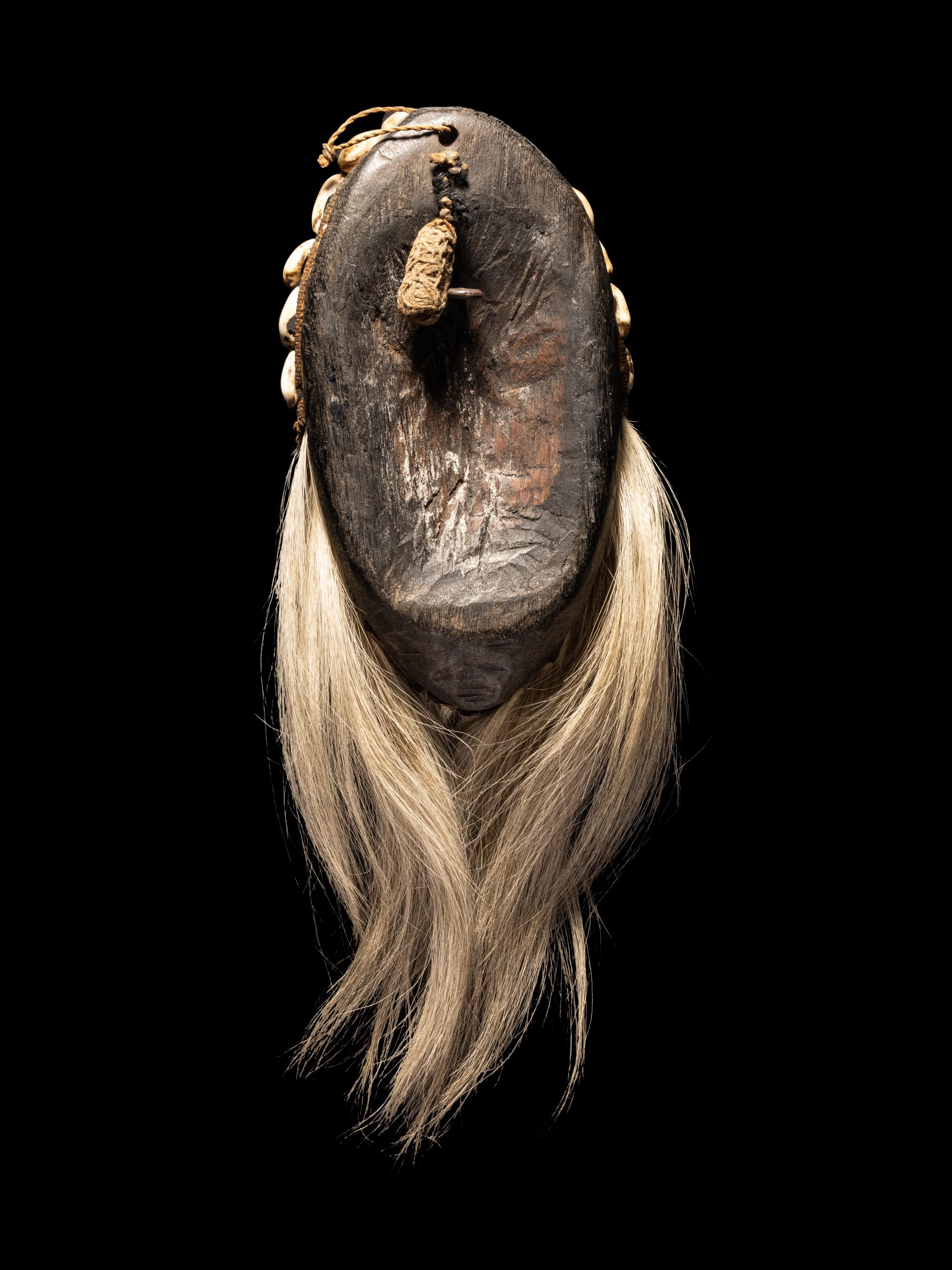 A Dan Wood Mask with a Baboon Fur Beard