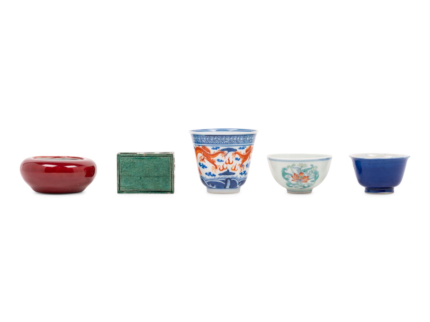 Five Chinese Porcelain Articles
