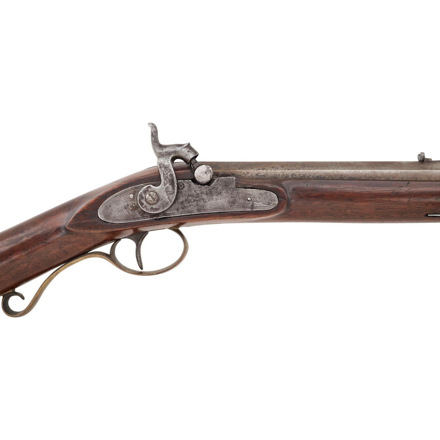 New York Half-Stock Percussion Rifle by Jeremiah Voorhees