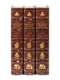 [ARABIAN NIGHTS] -- LANE, Edward William (1801-1876), translator. The Thousand and One Nights, commonly called, in England, The Arabian Nights' Entertainments. A New Translation from the Arabic, with Copious Notes. London: Charles Knight and Co., 1839-1841.
