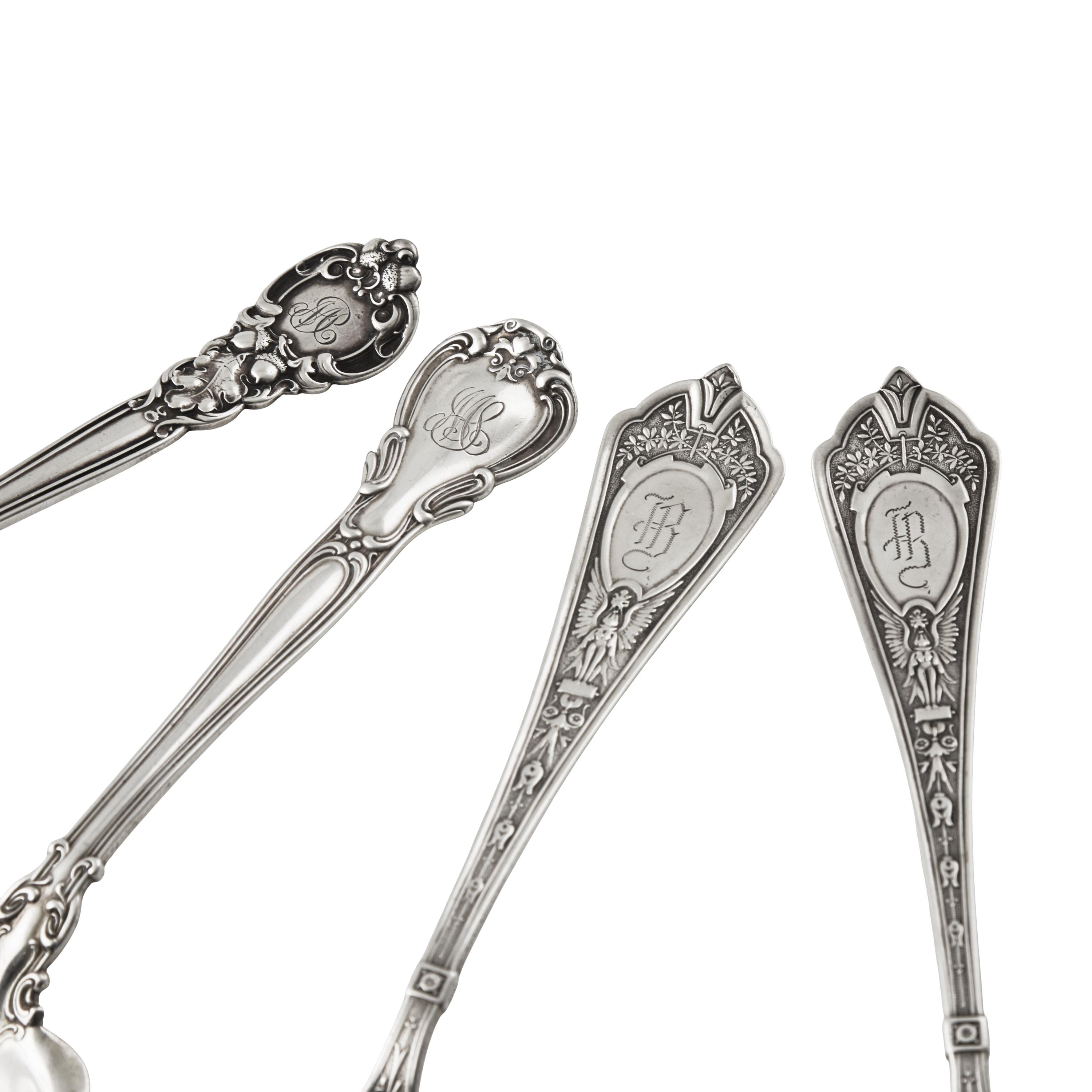 A Group of Four American Silver Flatware Serving Articles