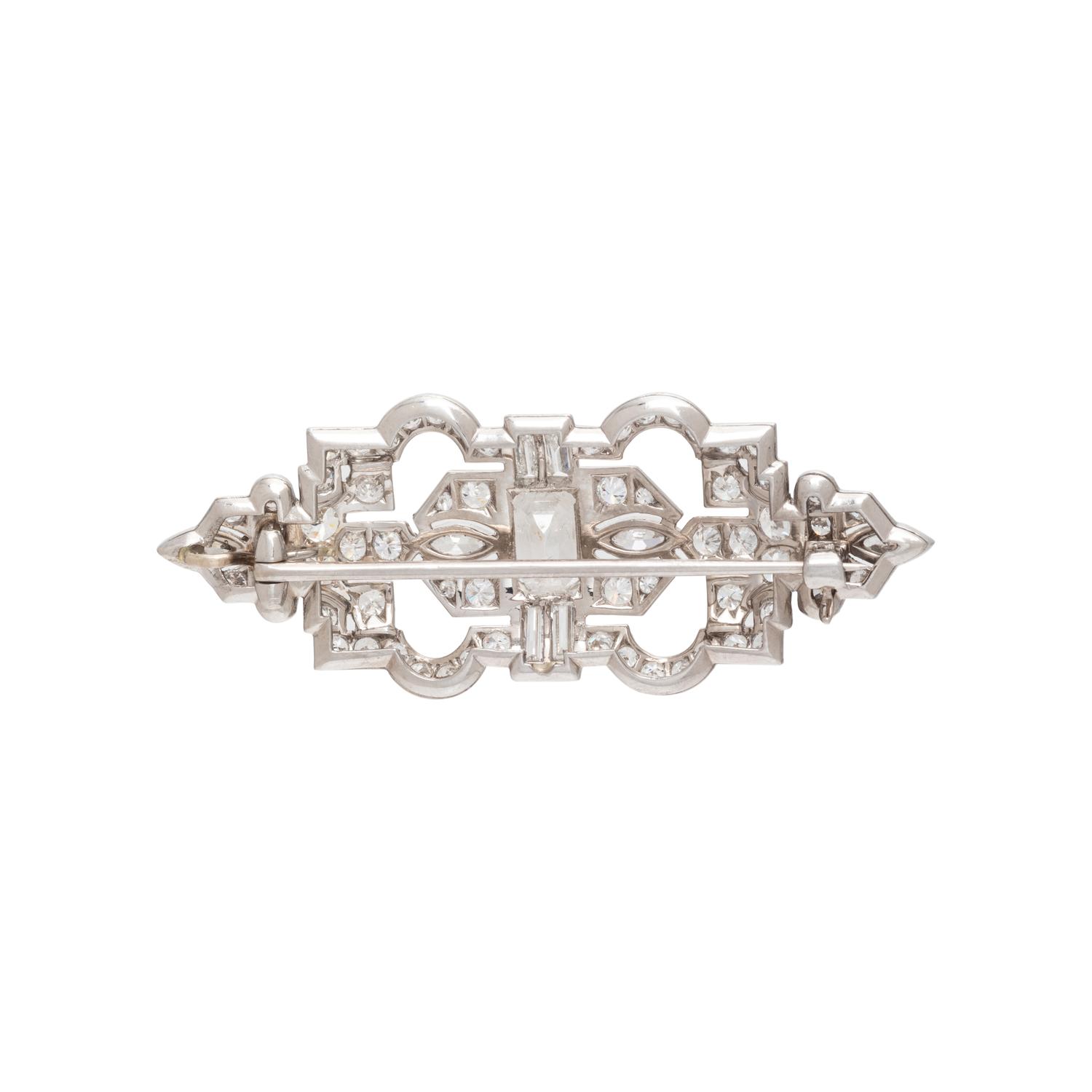 ANTIQUE, DIAMOND BROOCH