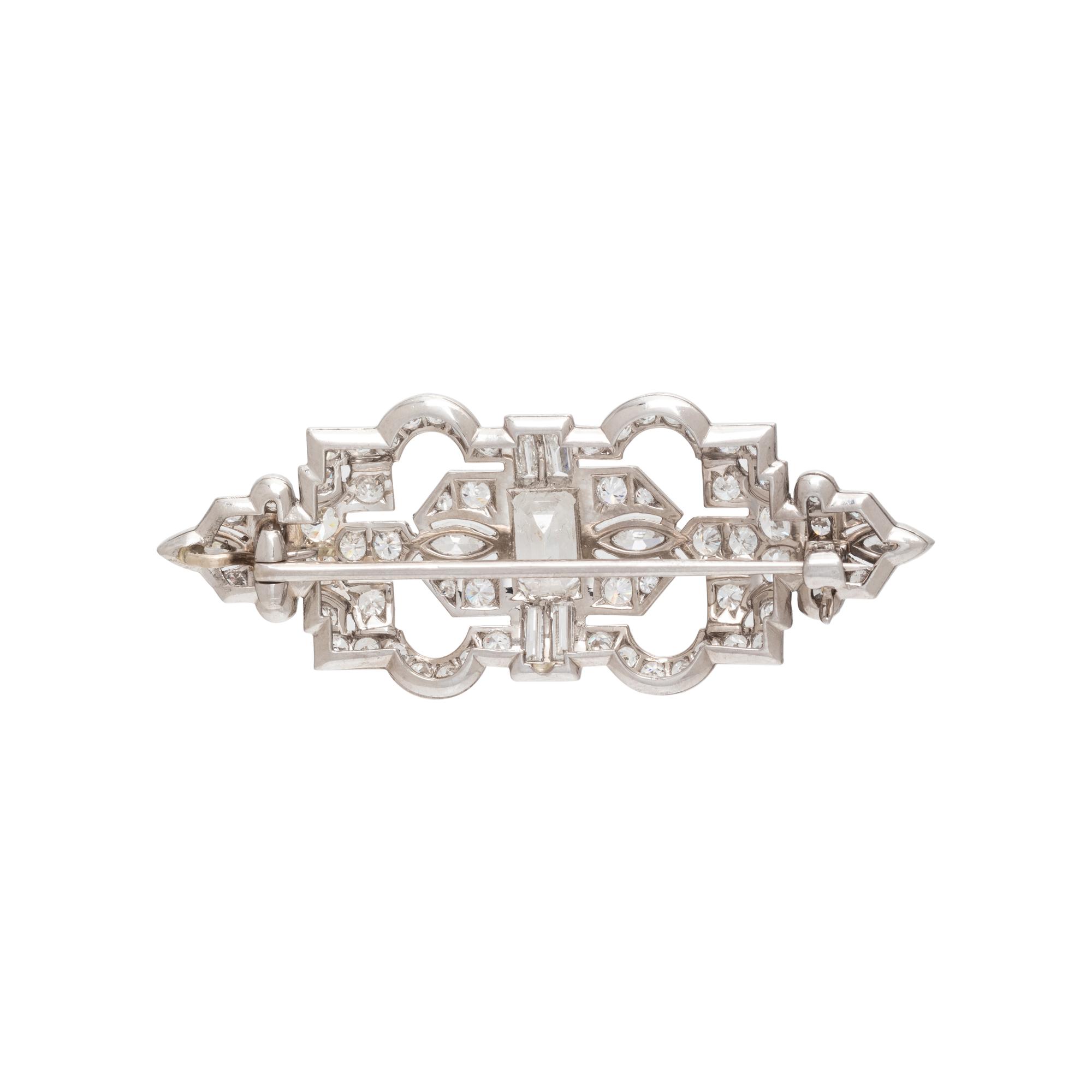 ANTIQUE, DIAMOND BROOCH